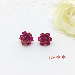 小 薔薇 ピアス  ☆送料無料☆