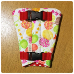 抜け出し防止ベルト リボン&ちょうちょ柄×赤ドット