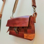 メッシュレザーのお財布ポシェット＊ショルダーバッグ
