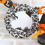 3枚セット♡ハロウィン＊アラベスク モノトーンプレート