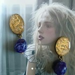 レジンチャーム×アクリルビーズピアス