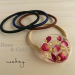 【再販】rose & gold のヘアゴム (ヘアタイにも)