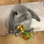 お花コロコロイヤリング  b