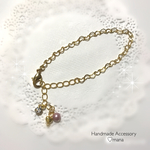 ♡華奢ハートチェーン♡お手持ちブレスレットのアクセントに♡