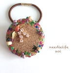 autumn lease〜刺繍ヘアゴム
