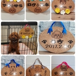 愛犬名前入りお家プレート