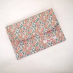 リバティ 母子手帳ケース/通帳ケース セランダイン/ピンク Lサイズ　ポーチ