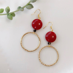  カラフルフープピアス