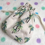 【SALE!!】   レトロ＊ヤシの木のプチ巾着