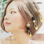 No.A001 上品✧︎ゴールドリーフのお洒落ピアス
