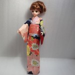ジェニー　浴衣　紺・洋花（大）