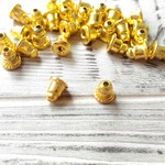 150個　ピアスキャッチ金具　ベル型　ゴールド