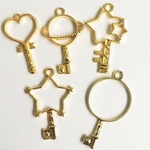 3個セット 星鍵タイプ レジン枠 セッティング 空枠