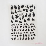 うさぎ　レジン封入用フィルム