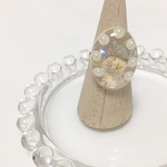 ドライフラワー パール リング