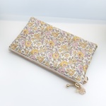 ★LIBERTY　Felicite　フェリシテ　2010ES　13Y　ミモザ　ビニコのクリアポケットポーチ　◆通帳ポーチ・ペンケースに