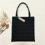 刺繍のトートバッグ:S《ブラック》