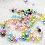 国産（日本製） パール　約6ｍｍ（Large hole）200粒 　　国産パール