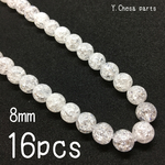 182.天然石 クラック水晶 8mm