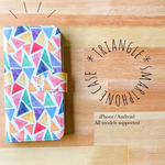 ＊NEW＊【iPhone/Android対応】「Triangle」手帳型スマホケース