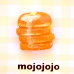 ホットケーキのブローチ(バターが溶けた)