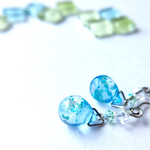 小さなブルーソーダピアス 海 アクア マリン