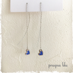 ◇blue♡ハート◇アメリカンピアス