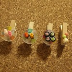 お皿にのったご馳走♪ウッドクリップセット  （a）
