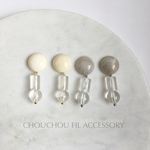 marble beads earring