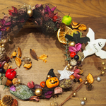 ブラックレースリボンのハロウィンポプリリース