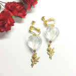 ♡ハートと薔薇のイヤリング♡