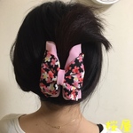 帯合わせ京風 和柄 バンスクリップ