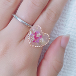 押し花の花束リング