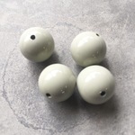 アクリルラウンドビーズ Lグレー 14mm 4こ
