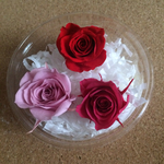 プリザーブドフラワー 薔薇3輪