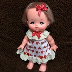 メルちゃんのワンピース(白いハート)