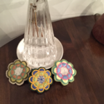 刺繍ブローチ お花