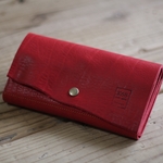 革の長財布 Long WALLET / naturalcut / Red