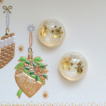 雪だるまつくろうピアス/イヤリング