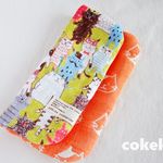 ⭐︎new⭐︎ ネコちゃんがいっぱい！ニャンだフル　ふわふわ&やわらかな8重ガーゼ ハンカチ♪ イエロー