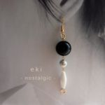 モノトーン　ピアス/イヤリング/ノンホールピアス