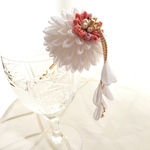 白×ピンク  可憐なかんざし ⭐️白無垢 /結婚式/成人式/卒業式/和装/ウェディング