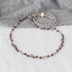 【gi様専用】Gray×Red Necklace