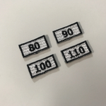 ｌ様専用☆サイズタグ　80～110　ワッペンセット☆きらりぼん