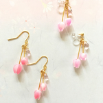 チューリップ(ピンク系)ピアス/イヤリング