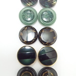 ☆再登場☆ 18ｍｍ◇10個入◇　グリーン　ペアアソート秋冬ボタン