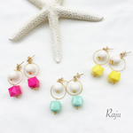 パステルキューブピアス