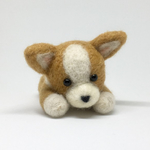 mogucookie様専用 ちびころコーギーちゃん『眠くなっちゃった』羊毛フェルト