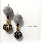 No.B015 オシャレな♧フロッキービーズ❁⃘お洒落ピアス