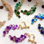 ラインストーンピアス【再販予定無し】